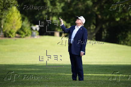 US president Trump returns to White House from weekend in New Jersey