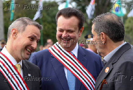 Gilberto Kassab participou da solenidade da Revolução de 1932