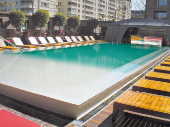 Detalhe da piscina do hotel Faena,