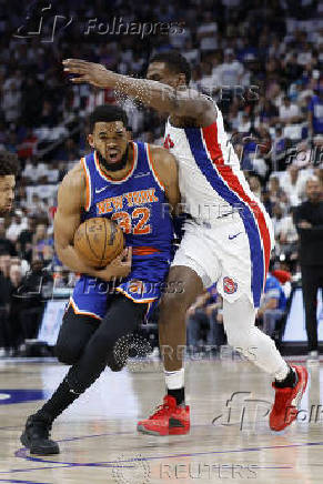 NBA: Playoffs-New York Knicks at Detroit Pistons