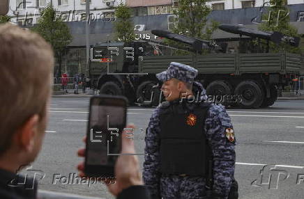General rehearsal for Russia's annual Victory Day parade in Moscow