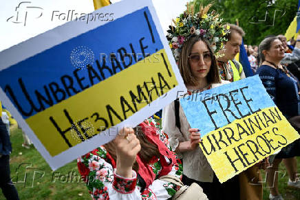The 12th Annual Vyshyvanka March takes place in London