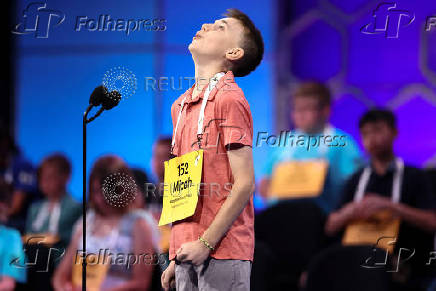 Student Spellers compete in the opening rounds of the annual Scripps National Spelling Bee in Maryland
