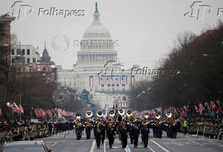 FILE PHOTO: US Army band marches in Trump's 2017 inaugural parade