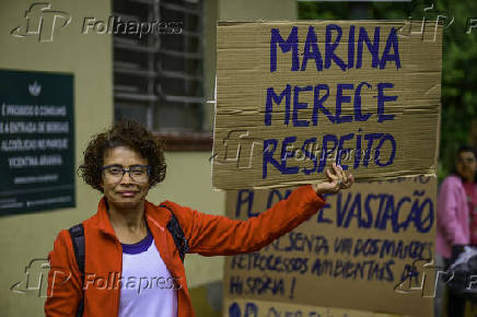 Protesto em São José dos Campos contra o PL da Devastação