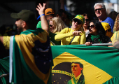 Ato-pró Bolsonaro é realizado na avenida Paulista