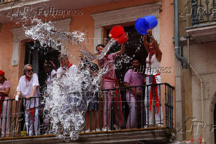 San Fermin festival (Chupinazo) in Pamplona