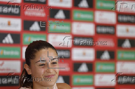 Rueda de prensa tras el entrenamiento selección española femenina de fútbol