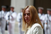 Italian Prime Minister Giorgia Meloni meets Austrian Chancellor Christian Stocker in Rome