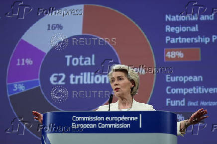 European Commission President von der Leyen attends press conference in Brussels