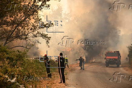Wildfire in Greece's Peloponnese region