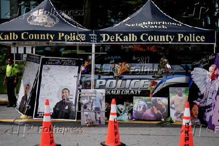 Memorial for slain Dekalb County Police officer killed in CDC shooting in Atlanta