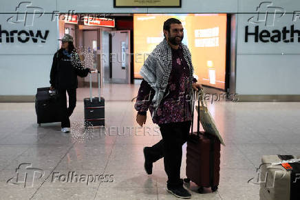 Pro-Palestinian commentator Sami Hamdi arrives in London after U.S. detention