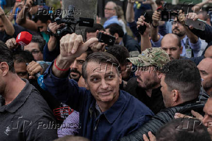O candidato a presidência da república pelo PSL, Jair Bolsonaro