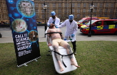 PETA protests against animal testing for scientific research in London