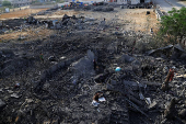 Aftermath of an Israeli strike on a house, in Khan Younis
