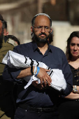Funeral of two-week-old Ravid Haim, in Jerusalem