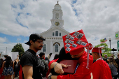 Rally for high school student Marcelo Gomes da Silva in Milford