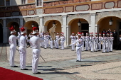 French President Macron visits Monaco