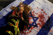 Protest in support of Israeli hostages in Gaza and against Israeli government, in Tel Aviv