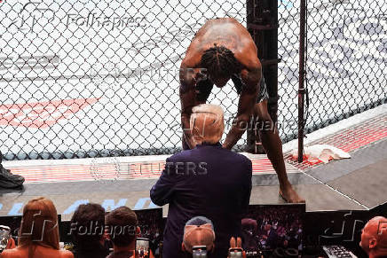 U.S. President Trump attends the UFC 316 event, in Newark