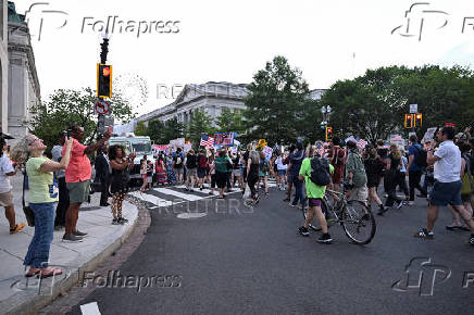 'Good Trouble Lives On' protest in Washington