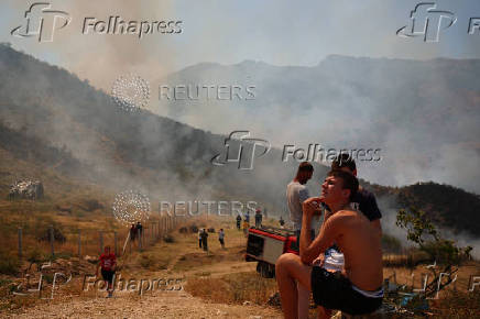 Wildfire in Albania