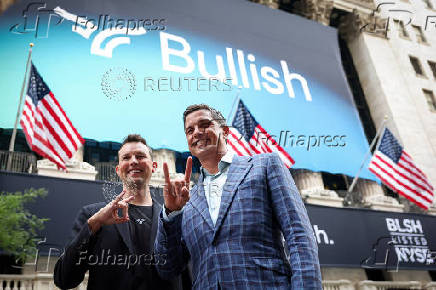 Bullish, a cryptocurrency exchange operator, holds IPO at the NYSE in New York