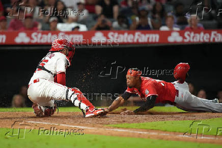 MLB: Cincinnati Reds at Los Angeles Angels