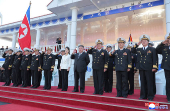 North Korea's Kim attends ceremony for launching a new 5,000-tonne warship