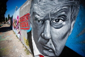Donald Trump graffitti in Berlin