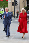 Britain's King Charles and Queen Camilla visit the National Gallery