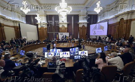 AUR party leader George Simion attends Romanian-American Business Conference 2025