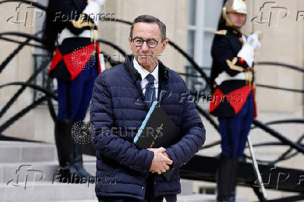 Weekly cabinet meeting at the Elysee Palace in Paris