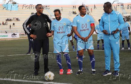 An exhibition match as part of a 