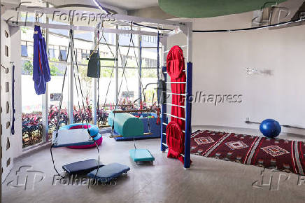 Sala de terapia do Centro TEA, localizado na av. Santos Dumont, na zona norte de SP