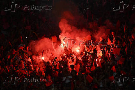 Partida entre Flamengo e Deportivo Táchira válida pelo Copa Libertadores 2025.