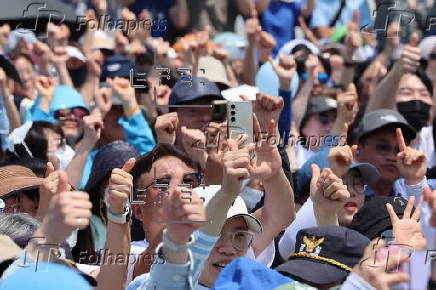 Democratic Party presidential candidate Lee Jae-myung campaigns in Daegu