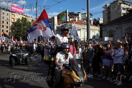 Anti-government protest in Belgrade