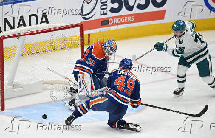 NHL: San Jose Sharks at Edmonton Oilers