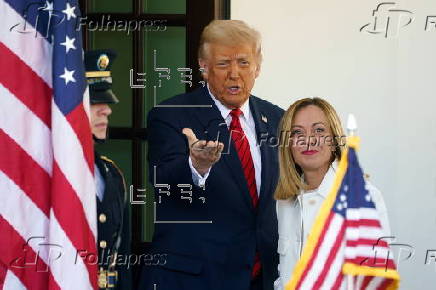 Italian Prime Minister Giorgia Meloni meets with US President Donald Trump in Washington