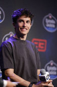 El piloto español de Moto GP Marc Márquez participa en el día de medios