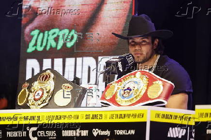 Boxers Jake Paul and Julio Cesar Chavez Jr. hold press conference for upcoming boxing mastch