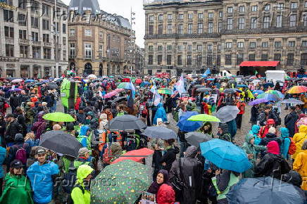 LGBTQ community demonstrates against hatred in Amsterdam