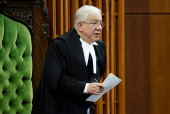 Speaker of the House of Commons Francis Scarpaleggia speaks during Question Period in the House of Commons on Parliament Hill in Ottawa