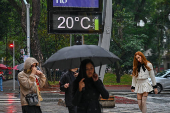 Chuva na região central de São Paulo