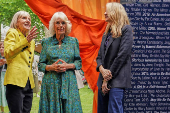 Britain's Queen Camilla attends the Women's Prize for Fiction and Nonfiction event in London