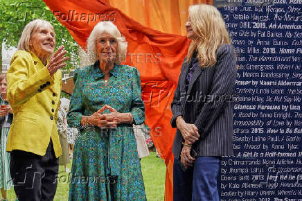 Britain's Queen Camilla attends the Women's Prize for Fiction and Nonfiction event in London