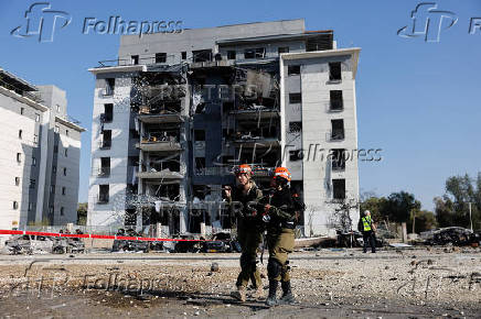 Aftermath of Iran's missile strike on Israel