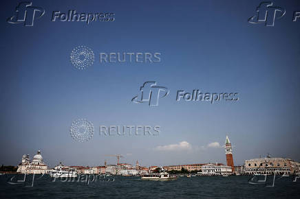 Venice ahead of the expected wedding of Amazon founder Jeff Bezos and Lauren Sanchez